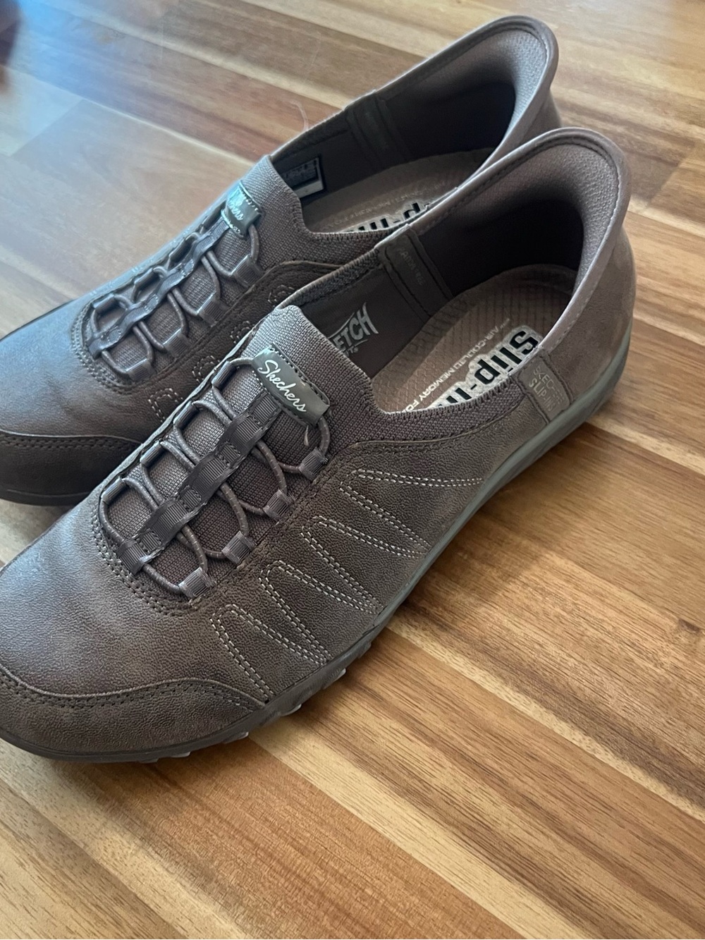 Skechers Women's Brown Slip-Ins Athletic Memory Foam Sneakers - Picture 7 of 13